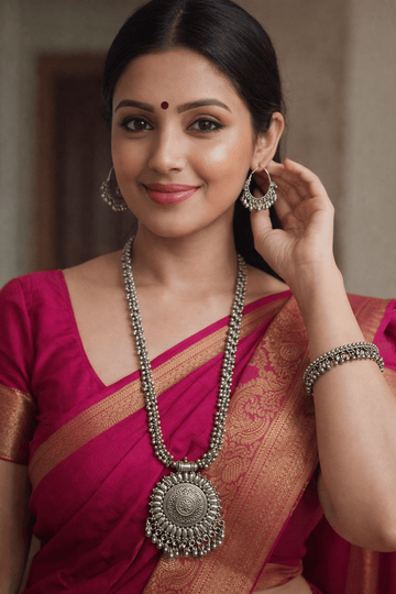 Rajwada Ghungroo Oxidized Set